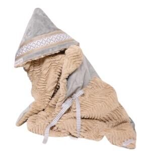 NWT Capley Multifunctional Baby Blanket One Size Gray Tan Neutral Car Seat Cover